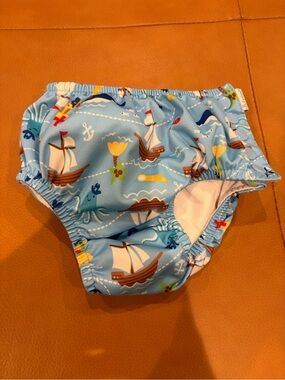 i play. Light Blue Sailboat Swim Diaper Cover